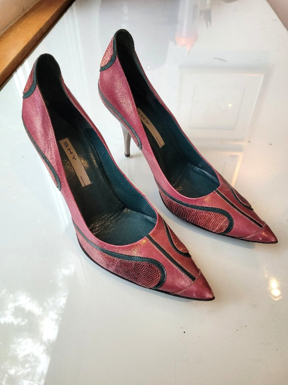 Vintage Y2K SHY Made in Italy Ornate Luxury Heels Size EU 37